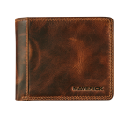 Portemonee Maverick The Original met kleingeldvak RFID leer bruin