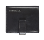 Porte-cartes Maverick All Black compact RFID cuir noir