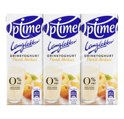 Yaourt à boire Optimel LekkerLang pêche abricot 20cl