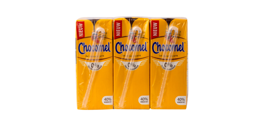 Chocolademelk Chocomel 0% toegevoegd suiker 20cl