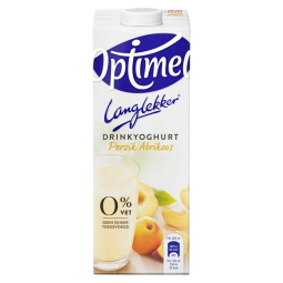 Drinkyoghurt Optimel Langlekker perzik abrikoos 1liter