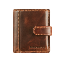 Porte-cartes Maverick The Original Compact RFID cuir marron