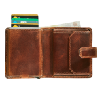 Porte-cartes Maverick The Original Compact RFID cuir marron