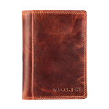 Portefeuille Maverick The original avec compartiment monnaie RFD cuir marron