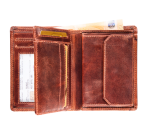 Portefeuille Maverick The original avec compartiment monnaie RFD cuir marron