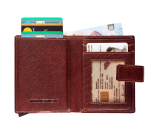 Kaarthouder Maverick Rough Gear super compact RFID leer bruin