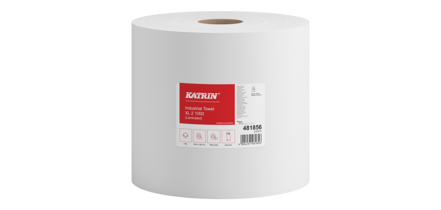 Katrin Reinigungspapier Industrial XL 481856 2-lagig 1000 Blatt weiß