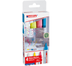 Marqueur edding 95 verre ogive 1,5-3mm assorti inclus blanc assorti 4 pièces