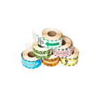 Waarschuwingsetiket Rillprint documents enclosed 46x125mm blauw 250 stuks