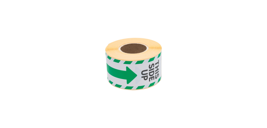 Etiquette d'avertissement Rillprint This side up 46x125mm vert 250 pièces