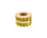Etiquette d'avertissement Rillprint Fragile 46x125mm jaune 250 pièces