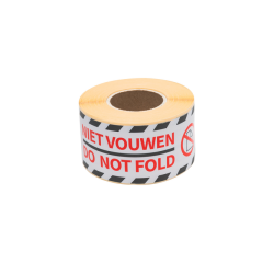 Etiquette d'avertissement Rillprint Do not fold 46x125mm blanc 250 pièces