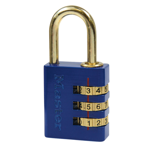 Combination brass padlock Master Lock - width 30mm