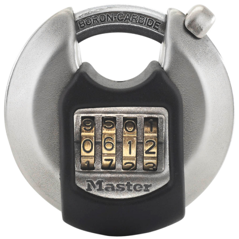 Hangslot MasterLock Excell combinatieslot staal 70mm