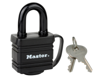 Hangslot MasterLock stiftcilinder gelamineerd staal 40mm