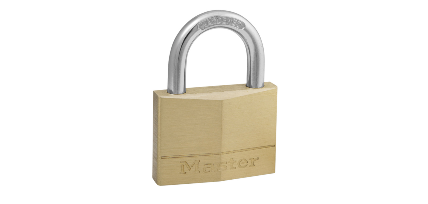 Brass key lock by Master Lock - width 50 mm