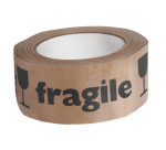 Waarschuwingstape IEZZY 50mmx50m 80% gerecycled papier bruin zwart