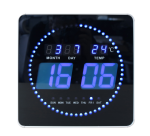 Unilux Flo LED Wall Clock 28x28cm black
