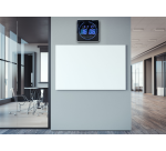 Unilux Flo LED Wall Clock 28x28cm black