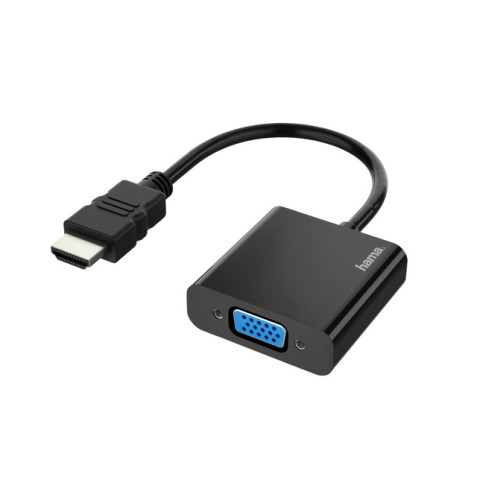 Adapter Hama HDMI-VGA zwart