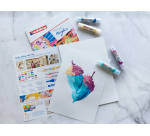 Bloc pour peinture à l'huile et acrylique 30010 A3 10 feuilles blanc