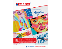 Olie- en Acrylblok edding 30010 A3 10 vel 300 gram wit