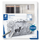 Set fusain Staedtler Design Journey 12 pièces