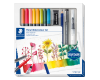 Viltstift Staedtler Design Journey Floral watercolor 12-delig