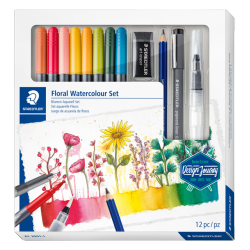 Feutre Staedltler Design Journey Aquarelle floral 12 pièces