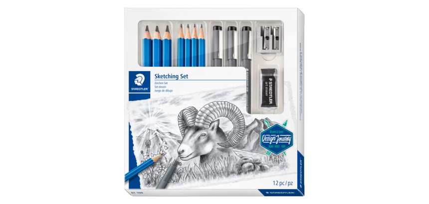 Crayon Staedtler Design Journey set croquis 12 pièces