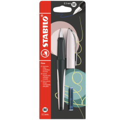 Vulpen STABILO Flow medium pastel rooskleurig blister à 1 stuk