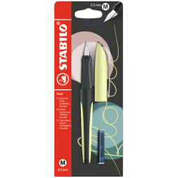 Vulpen STABILO Flow medium pastel geel blister à 1 stuk