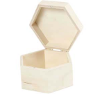Creativ Company hexagonal box 12x7cm wood