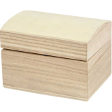 Coffret trésor Creotime 8x6x4,5cm bois