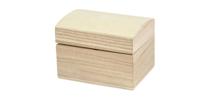 Coffret trésor Creativ Company 8x6x4,5cm bois