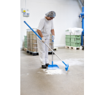 Balai Vikan Fibres souples fleurées 410mm blanc