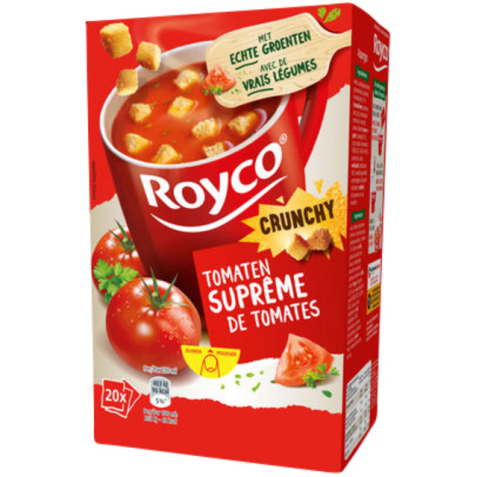 Soupe Royco Suprême de tomates avec croutons - Big Box boîte 20 sachets