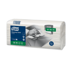Chiffon de nettoyage Tork Premium W4 510479 plié 1 épaisseur 4x 120 feuilles blanc