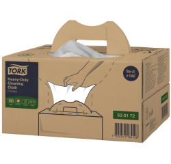 Tork Premium Heavy Duty Cleaning Cloth W7 530172 Handy Box 1 ply 180 sheets white