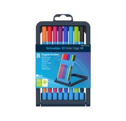 Stylo bille Schneider Slider Edge Extra Large assorti étui 8 pièces