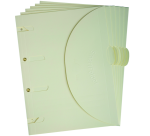 Smartfolder A4 gelochter Ordner beige 6 Stück