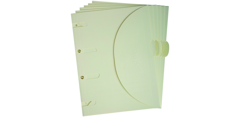Smartfolder A4 gelochter Ordner beige 6 Stück