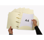 Smartfolder A4 gelochter Ordner beige 6 Stück