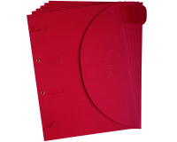 Smartfolder geperforeerde opbergmappen A4 Rood 6 stuks