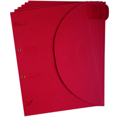 Smartfolder geperforeerde opbergmappen A4 Rood 6 stuks