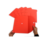 Chemise perforée Smartfolder A4 rouge 6 pièces
