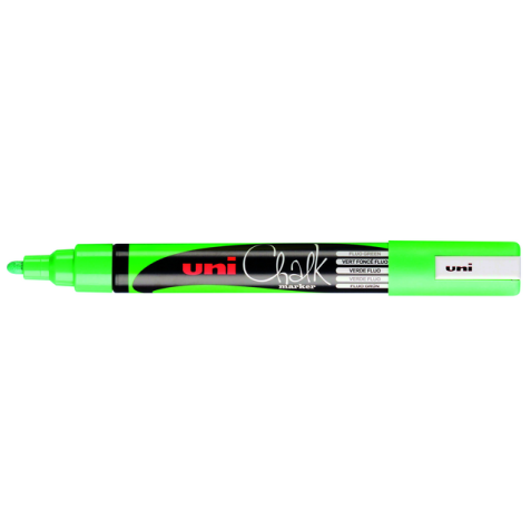 Krijtstift Uni-ball chalk rond 1.8-2.5mm fluor groen