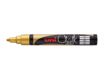 Marqueur craie Uni-ball Chalk ogive 1,8-2,5mm or