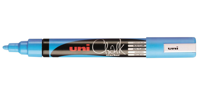 Marqueur craie Uni-ball Chalk ogive 1,8-2,5mm bleu clair