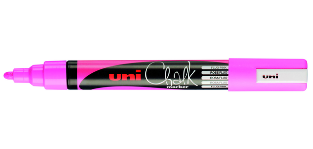 Marqueur craie Uni-ball Chalk ogive 1,8-2,5mm rose fluo